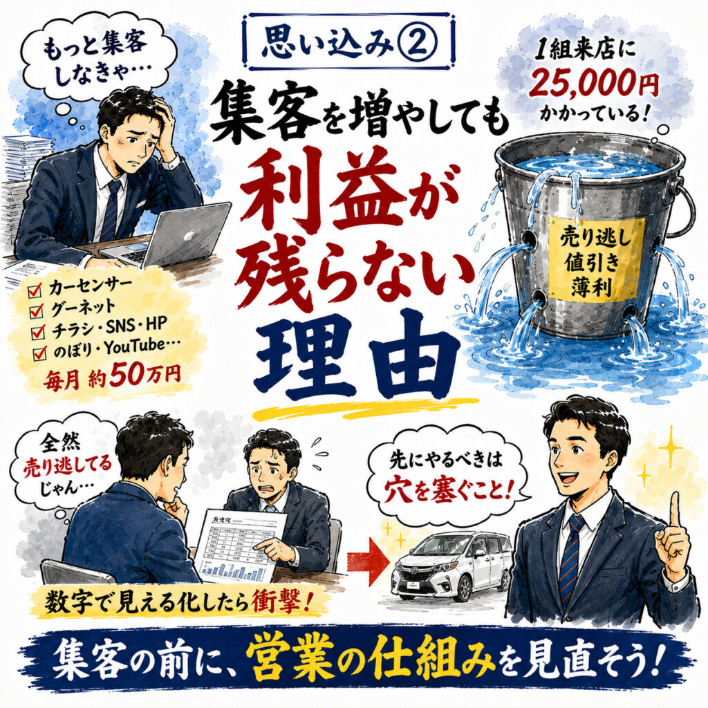 集客を増やしても利益が残らない理由
