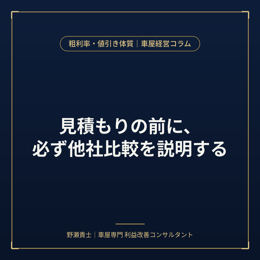 中古車販売 適正価格提示